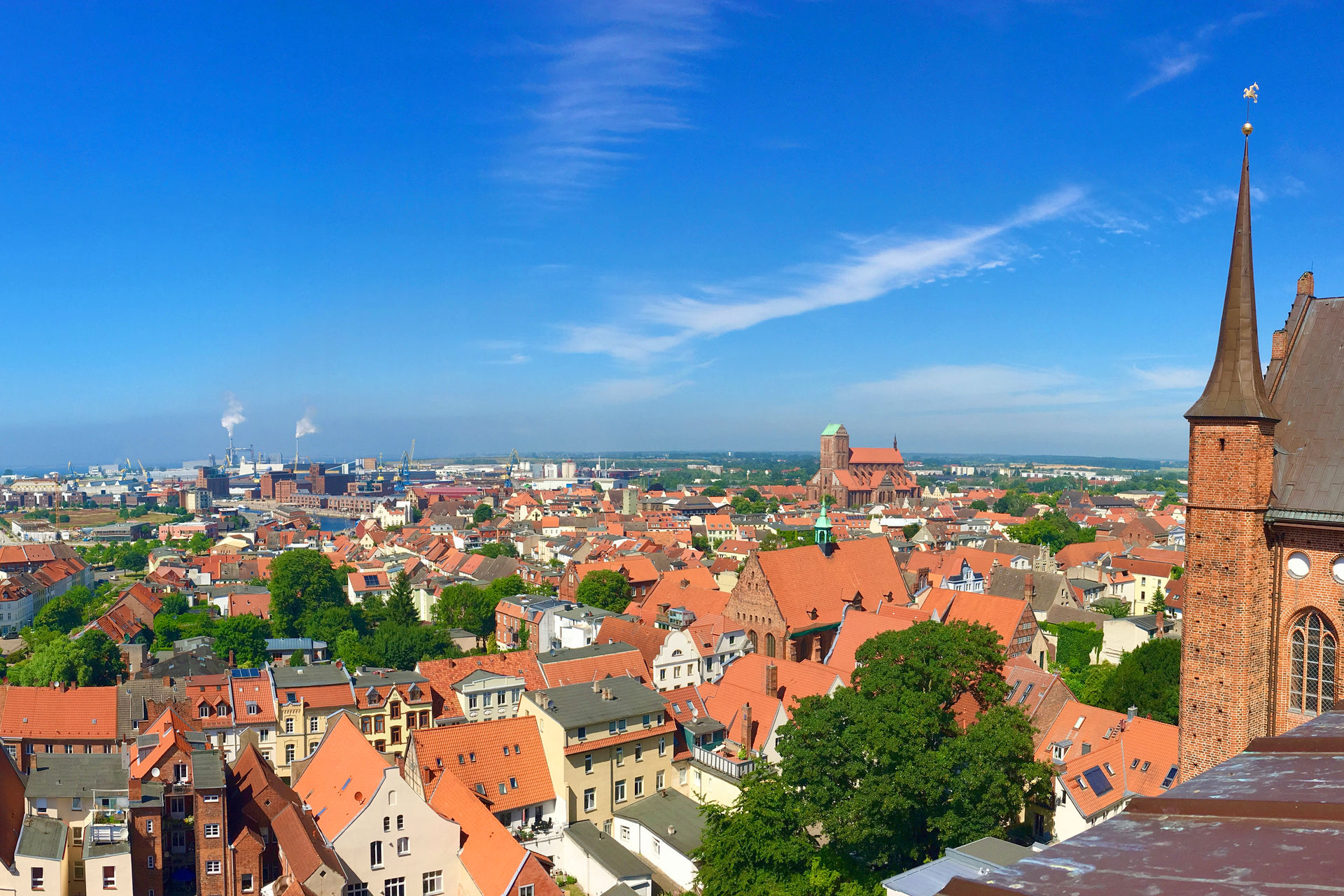 Stadtpanorama von Wismar